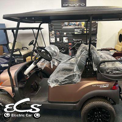 We are an authorized dealer of Club Car Golf Cars. 

Visit our showroom to see the latest models and do a test ride!