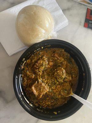 Egusi soup & fufu