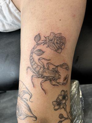 dope scorpion rose done by Lee