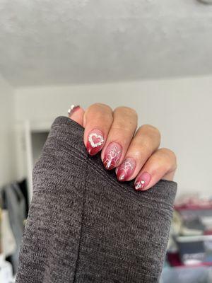 Hard Gel Overlay (Natural Nails) + Gel Design (Advanced) $175