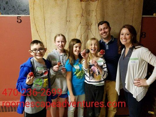 These kiddos found the meatball and saved Da Vinci!