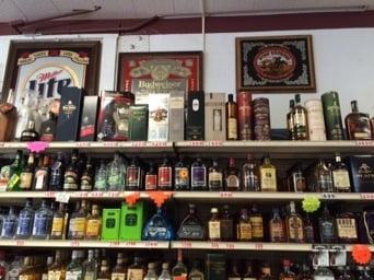 Liquor products - small to large sizes for your convenience.