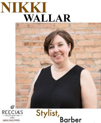 NIKKI WALLAR, Senior Stylist, Barber