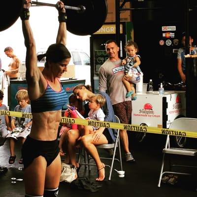 This picture was taken during the CrossFit Open Games 2016.