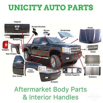 AFTERMARKET BODY PARTS & INTERIOR HANDLES