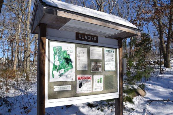 Trailhead Map - Entrance closest to Shore Rd.