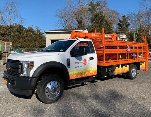 One of our service vehicles going out.