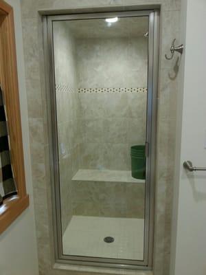 steamer shower door