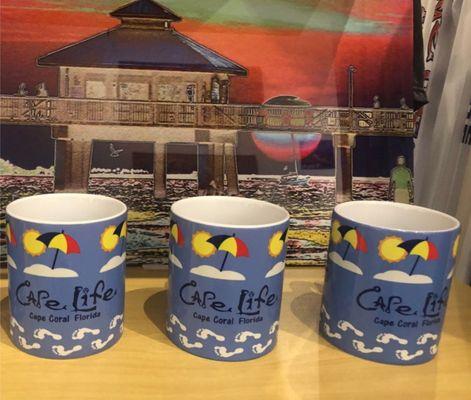 cape life barefoot beach coffee mugs