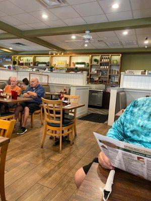 Inside restaurant