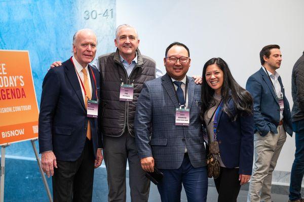 Gary Pike and Christina Pham Ellis with our clients from Barker Pacific Group at One Sansome in San Francisco