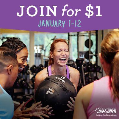 Join before Jan. 12th for $1!! https://www.anytimefitness.com/events/?club=85