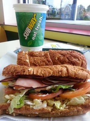 Black forest ham foot long