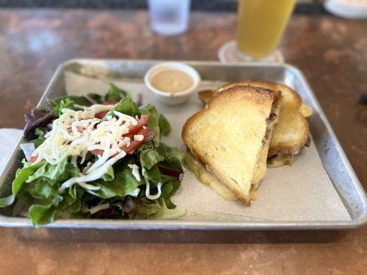 Smoked Gouda & Bacon Melt w/ side salad