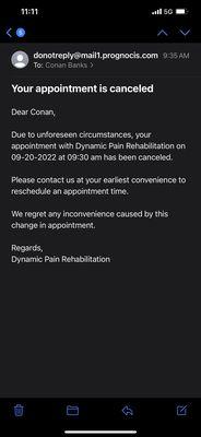 "Unforeseen circumstances" what a joke, be honest John. See the time 9:35 am.