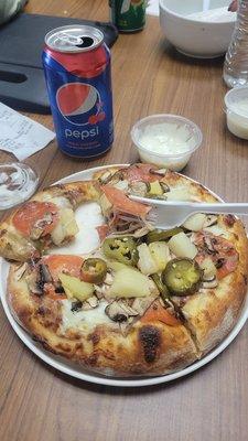 Personal lunch pizza