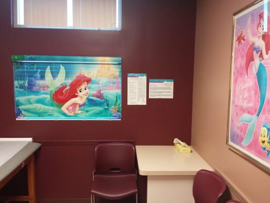 wonderful patient room.