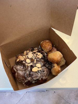 Apple fritter and doughnut holes