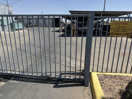 The gate they'll have you waiting at for an hour even after you pay them.