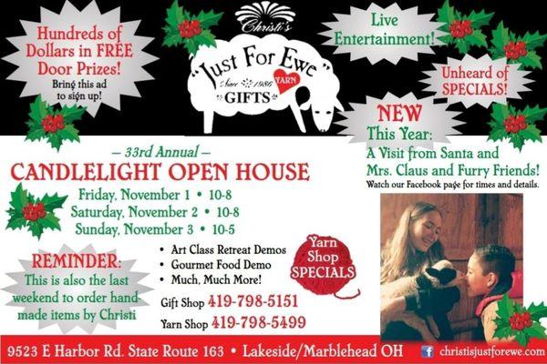 33rd Annual Candlelight Christmas Open House