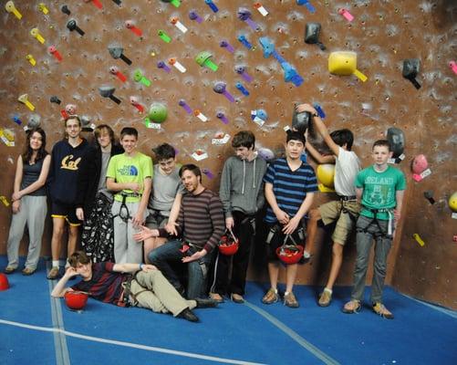 Rock Climbing elective class every Friday