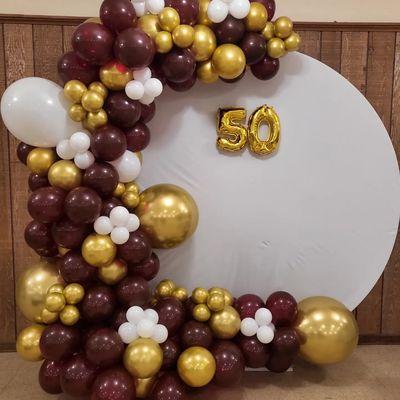 50th birthday decoration 250.00 with local delivery