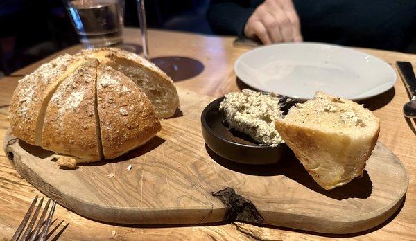 Sourdough with seaweed butter