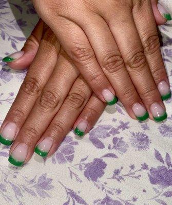 Dip French Manicure (Green)