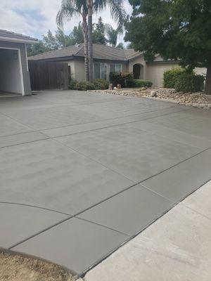 Concrete driveway