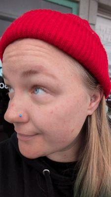 Nose & daith by Shelby.