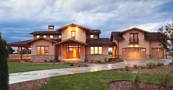 Boulder County custom contemporary Craftsman home