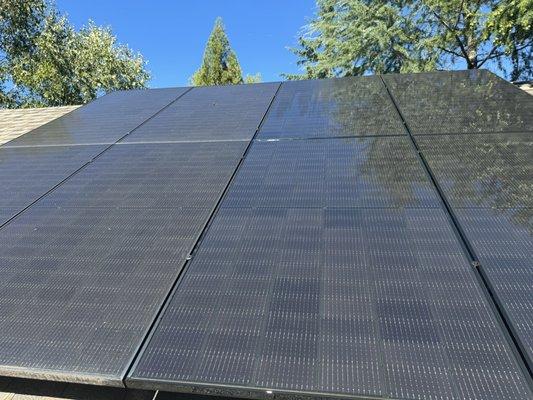 Solar panel cleaning