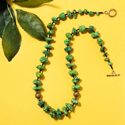 Natural green turquoise