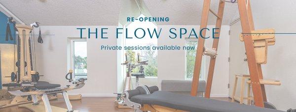 Re-Open for Private Sessions