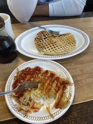 Waffle and Hashbrowns