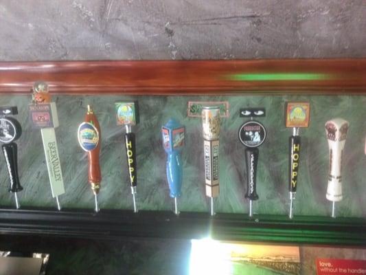 Some of the tap they constantly rotate at the stumble Inn