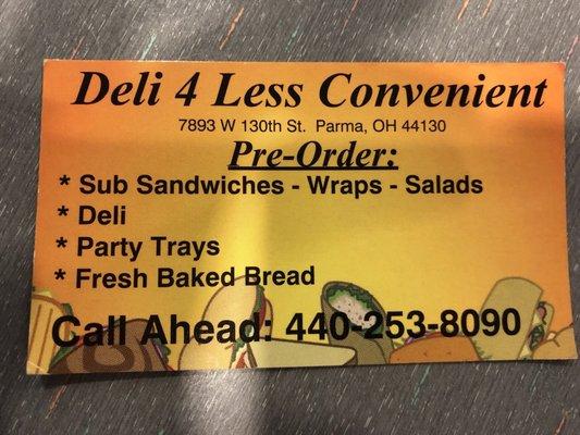 Deli 4 Less Convenient