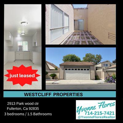 Just leased 
Let us help you rent your property