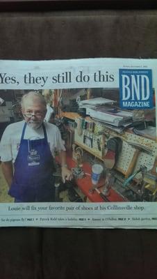 Featured in Belleville News Democrat.