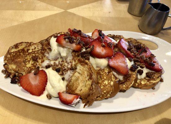 Complimentary French toast was yummy!