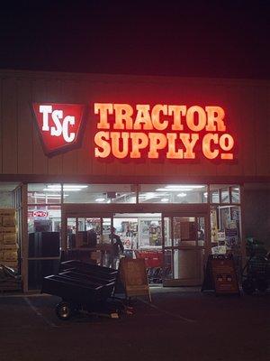 Tractor Supply at night