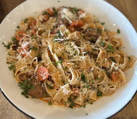 Tagliatelle with veal Bolognese