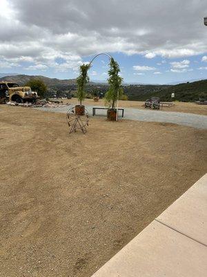 Backyard decomposed granite