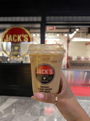 Small Iced vanilla latte $6.04 with tax