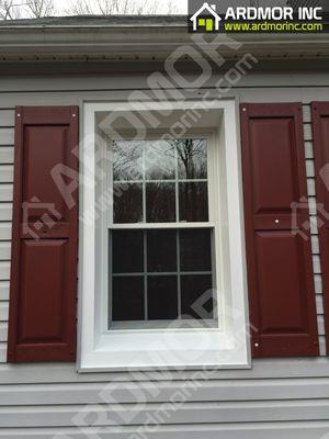 Double Hung Vinyl Window - After