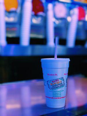 Boozy frozen drinks to-go are our specialty!