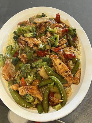 Grilled Chicken Stir Fry