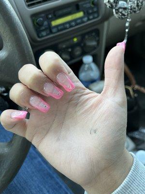 What my nails looked before I went to my regular lady.