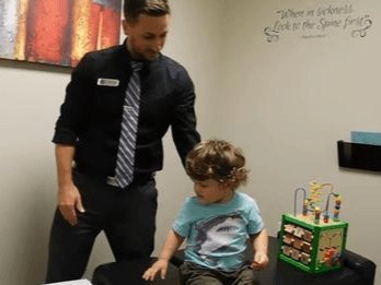 Dr. Justin Phillips is a chiropractor who specializes in pediatric chiropractic care. He works with patients of all ages.