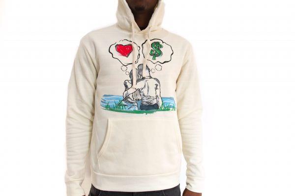 GBC love vs money hoodie